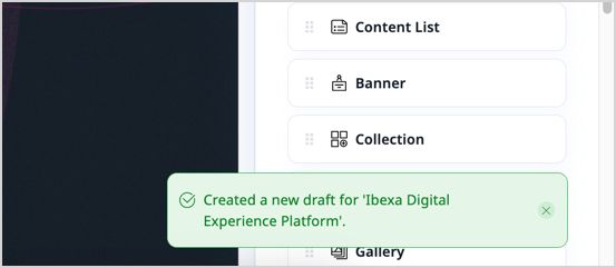 Screenshot of a notification bar